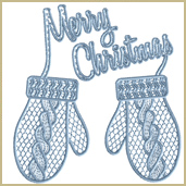 Christmas Gloves Embroidery Design Embroidery Design